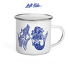 Sink Or Swim Tattoo Stencil 12oz Enamel Mug